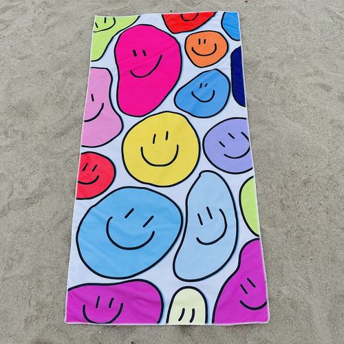Couverture de plage à imprimé expression - SHEIN - Modalova