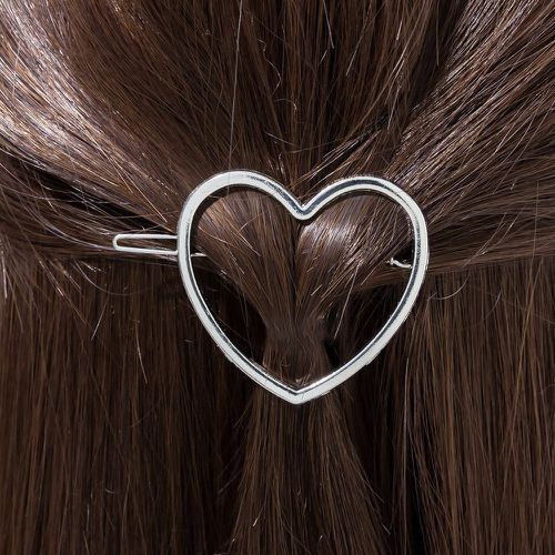 Pince à cheveux minimaliste à détail cœur - SHEIN - Modalova