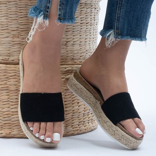 Sandales compensées espadrilles plate-forme - SHEIN - Modalova