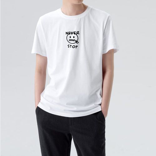 T-shirt expression & à motif slogan - SHEIN - Modalova