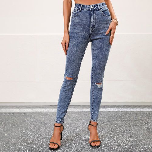 Jean skinny déchiré taille haute - SHEIN - Modalova