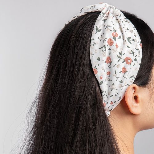 Bandeau pour cheveux à imprimé fleur torsadé - SHEIN - Modalova