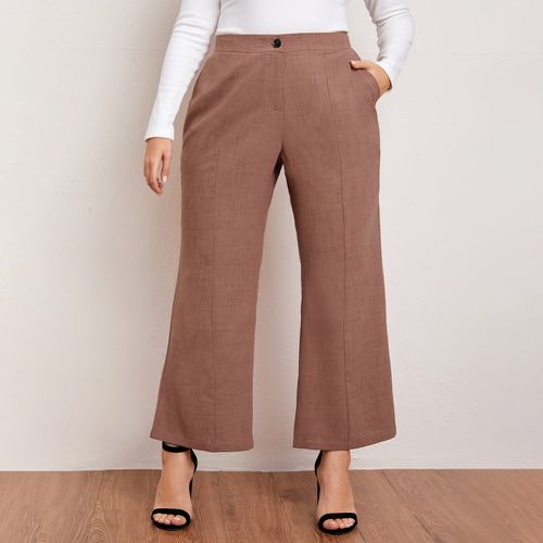 Pantalon ample unicolore - SHEIN - Modalova