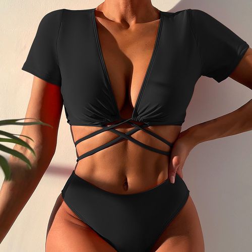 Bikini à nœud taille haute - SHEIN - Modalova