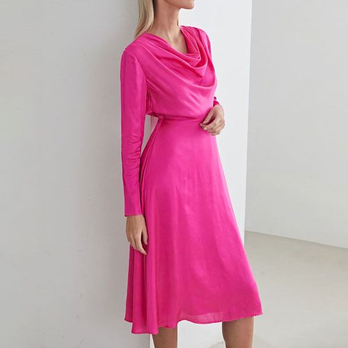 Robe en viscose drapé - SHEIN - Modalova