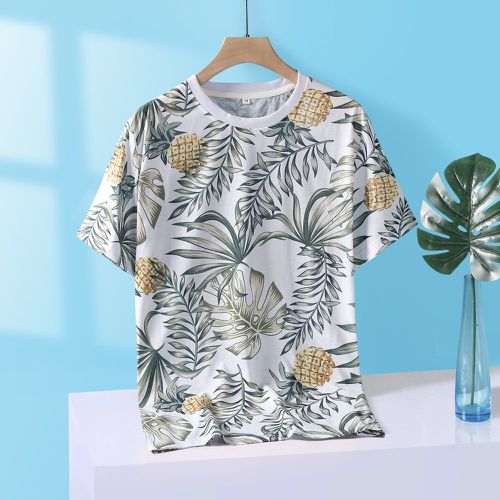 T-shirt tropical & à imprimé ananas - SHEIN - Modalova