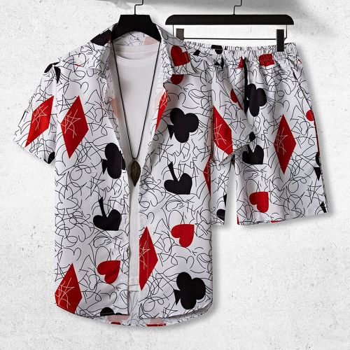 Chemise avec poker & Short (sans t-shirt) - SHEIN - Modalova