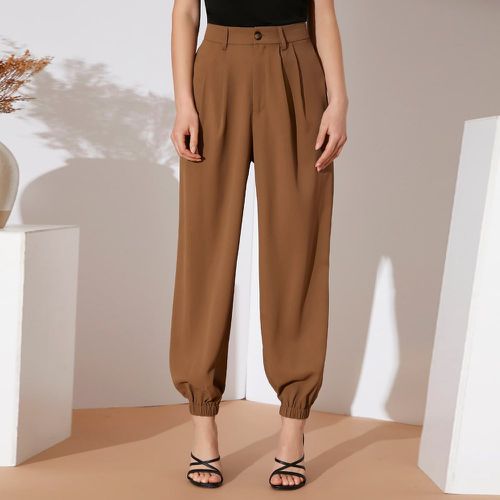 Pantalon carotte taille haute - SHEIN - Modalova