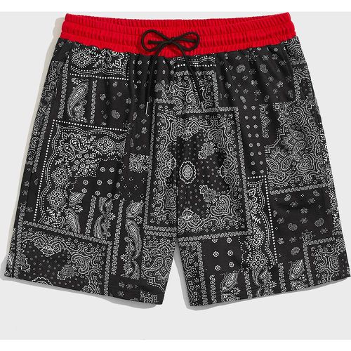 Homme Short à imprimé foulard - SHEIN - Modalova