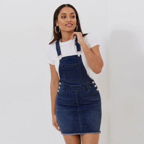 Robe en jean salopette à poche (sans t-shirt) - SHEIN - Modalova