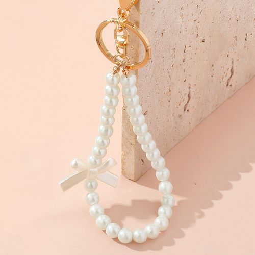 Porte-clés à nœud & avec fausses perles breloque - SHEIN - Modalova