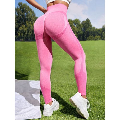 Legging de sport sans couture taille haute court - SHEIN - Modalova