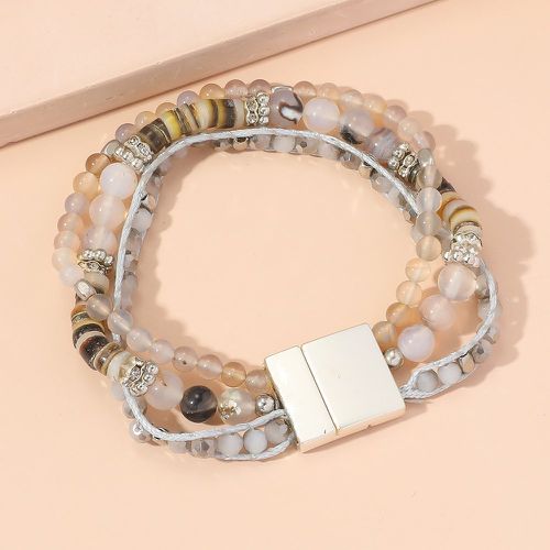 Bracelet multicouche avec strass perlé - SHEIN - Modalova