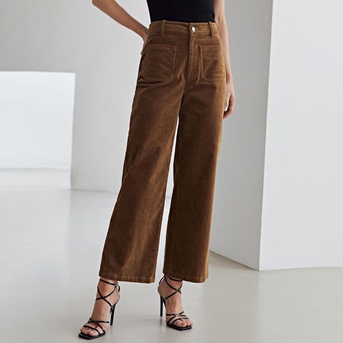 Pantalon ample en velours côtelé - SHEIN - Modalova