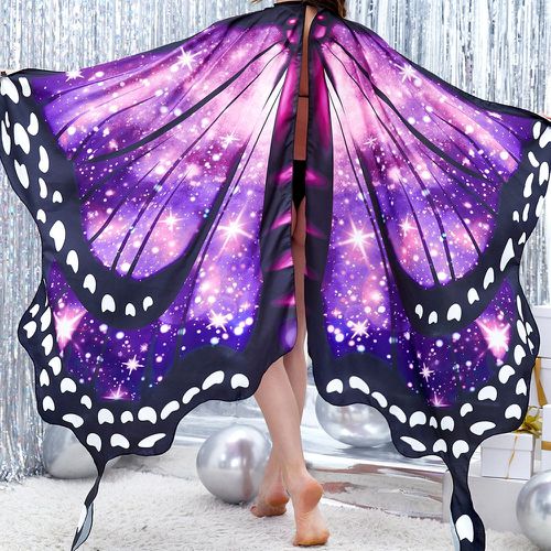 À imprimé papillon Costume Cape & Masque de sommeil - SHEIN - Modalova