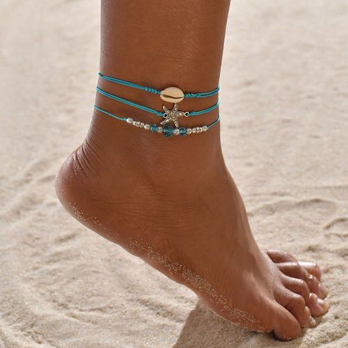 Pièces Bracelet de cheville étoile de mer & à détail coquille - SHEIN - Modalova