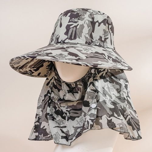 Chapeau à imprimé camouflage & Masque de protection - SHEIN - Modalova