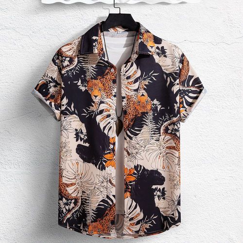Chemise à imprimé tropical et animal(sans t-shirt) - SHEIN - Modalova