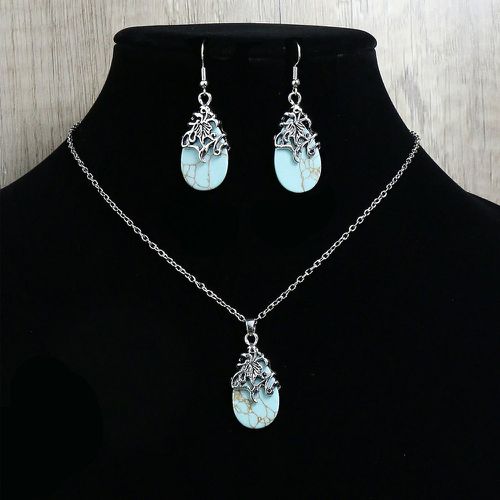 Pièces Set de bijoux turquoise breloque - SHEIN - Modalova