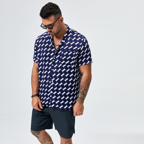 Chemise à imprimé géométrique & Short - SHEIN - Modalova