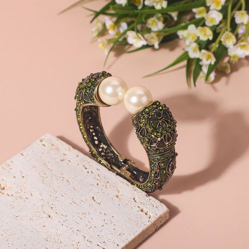 Bracelet fausse perle & avec strass - SHEIN - Modalova