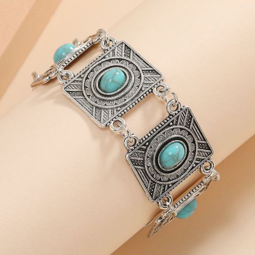 Bracelet à détail turquoise - SHEIN - Modalova