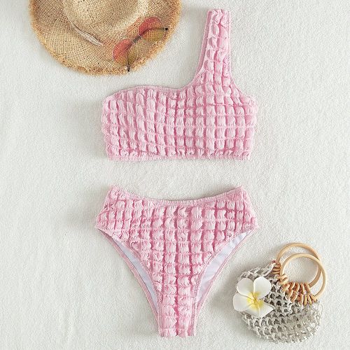Bikini à carreaux asymétrique - SHEIN - Modalova