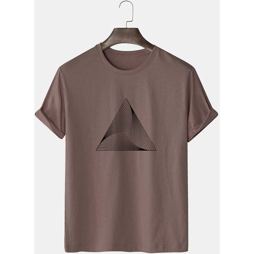 T-shirt avec imprimé géométrique 3D - SHEIN - Modalova
