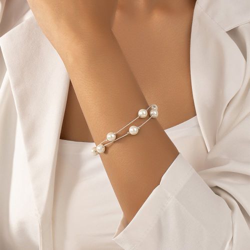 Bracelet multicouche à fausse perle - SHEIN - Modalova