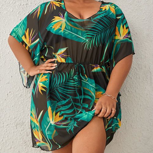 Cache-maillot à imprimé tropical à nœud sans bikini - SHEIN - Modalova