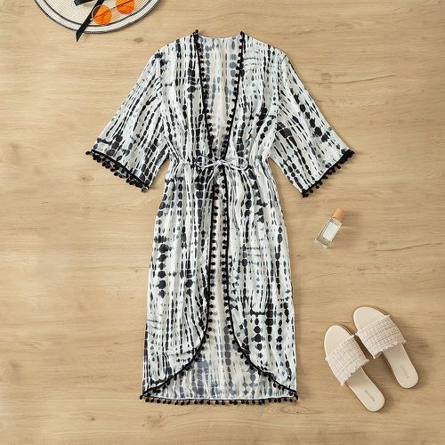 Kimonos pour femmes Pompon Tie dye - SHEIN - Modalova