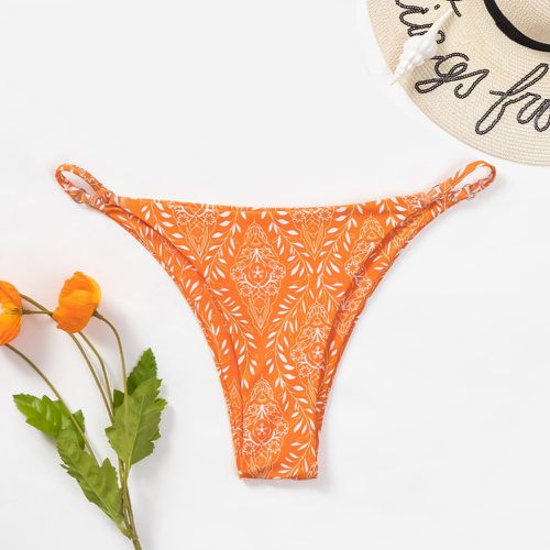 Bas de bikini floral aléatoire à imprimé - SHEIN - Modalova