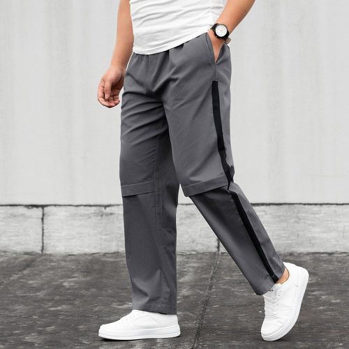 Pantalon à taille élastique avec bande latérale - SHEIN - Modalova