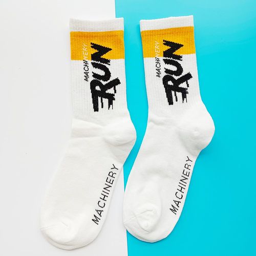 Homme Chaussettes à lettres - SHEIN - Modalova