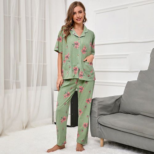 Ensemble de pyjama fleuri - SHEIN - Modalova