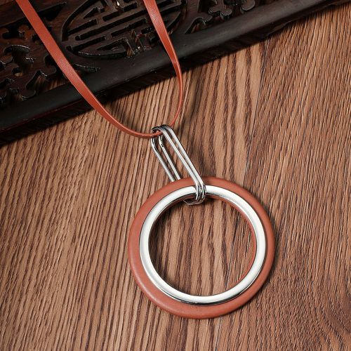 Collier à pendentif double cercle - SHEIN - Modalova