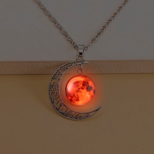 Collier aurore permanente rond & à breloque lune - SHEIN - Modalova