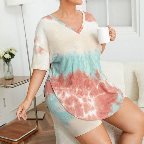 Ensemble de pyjama tie dye - SHEIN - Modalova