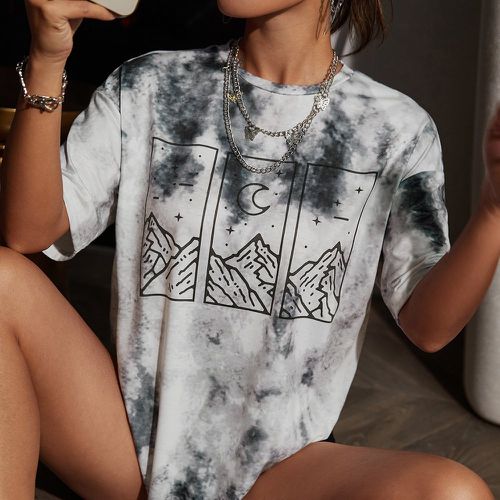 T-shirts pour femmes Casual Tie dye - SHEIN - Modalova