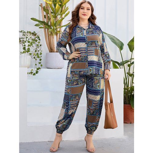 Pantalon & Top à imprimé patchwork - SHEIN - Modalova