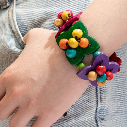 Bracelet versicolore à perles - SHEIN - Modalova