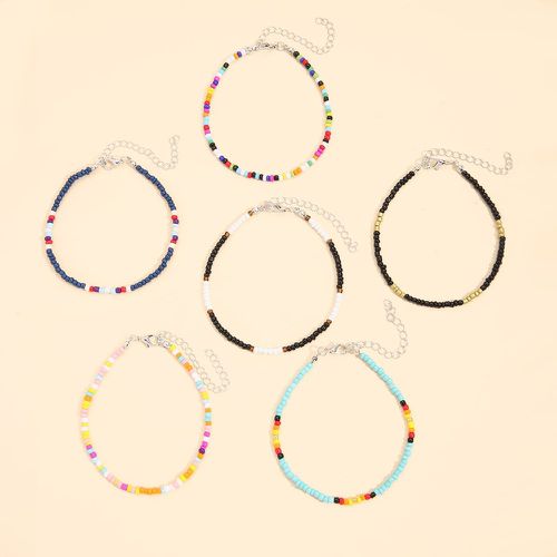 Pièces Bracelet de cheville perlé de couleur aléatoire - SHEIN - Modalova