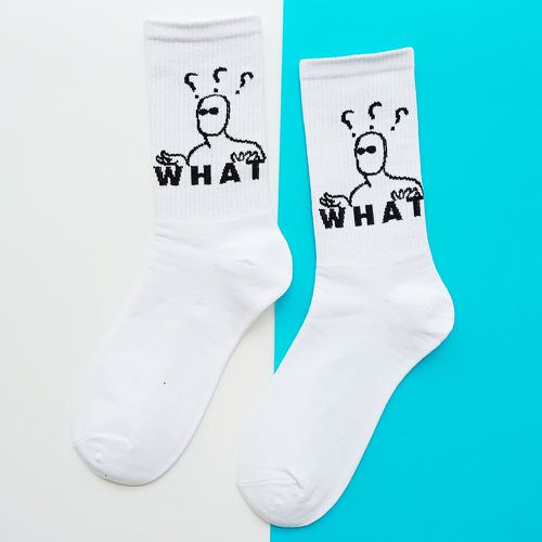 Homme Chaussettes lettre et figure - SHEIN - Modalova