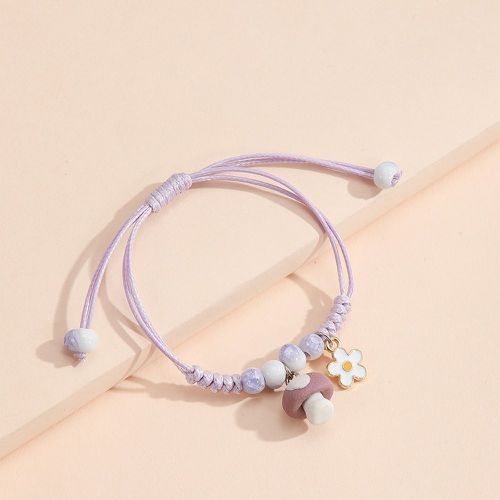 Bracelet champignon & à fleur - SHEIN - Modalova