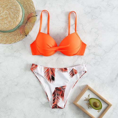 Bikini push-up aléatoire à imprimé tropical - SHEIN - Modalova