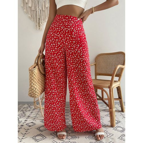 Pantalon ample fleuri - SHEIN - Modalova