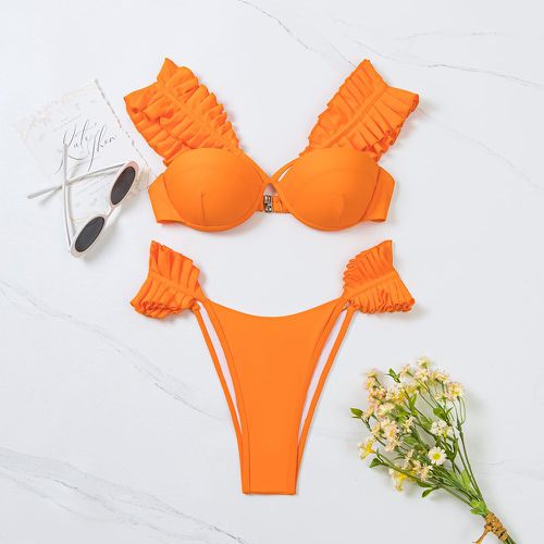 Bikini à plis push-up - SHEIN - Modalova