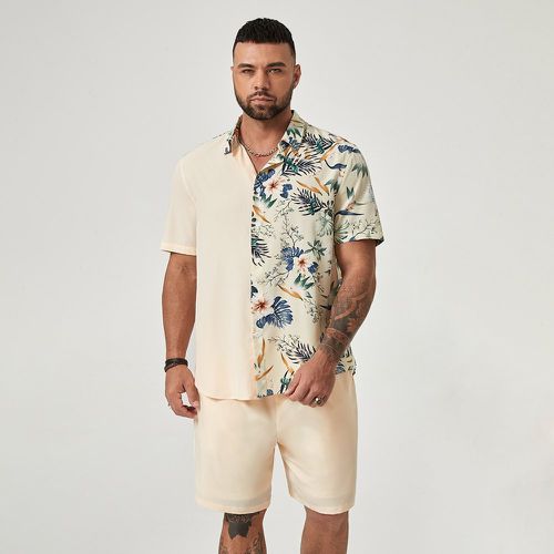 Chemise à imprimé tropical & Short - SHEIN - Modalova