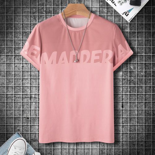 Homme T-shirt à lettres - SHEIN - Modalova