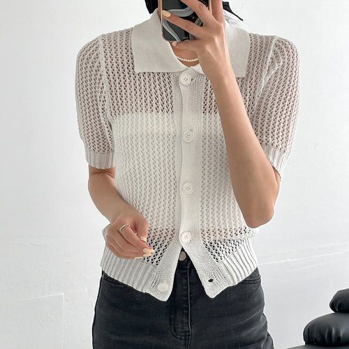 Cardigan à bouton en maille (sans top bandeau) - SHEIN - Modalova